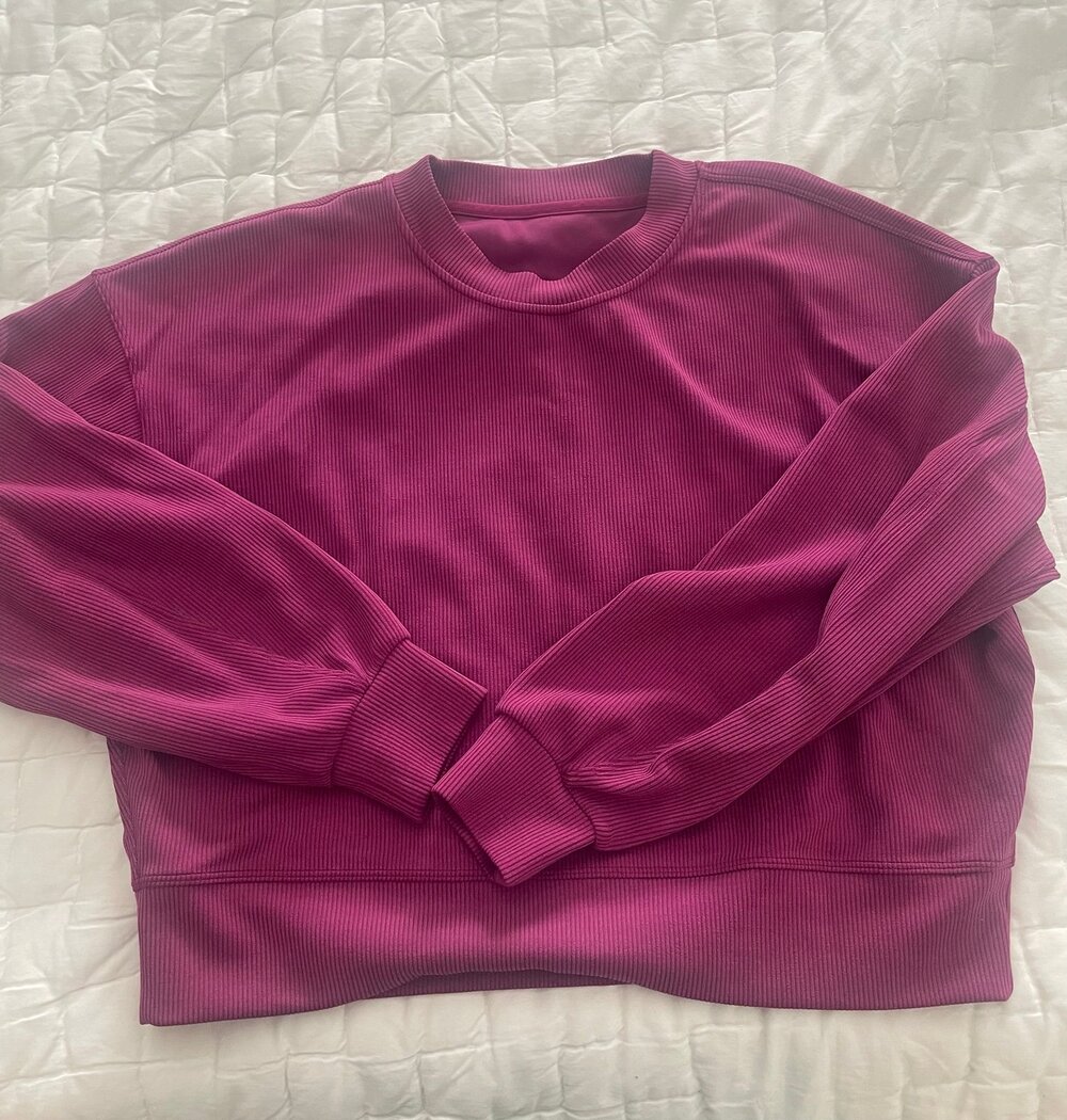 Lululemon Ribbed Crop Sweatshirt